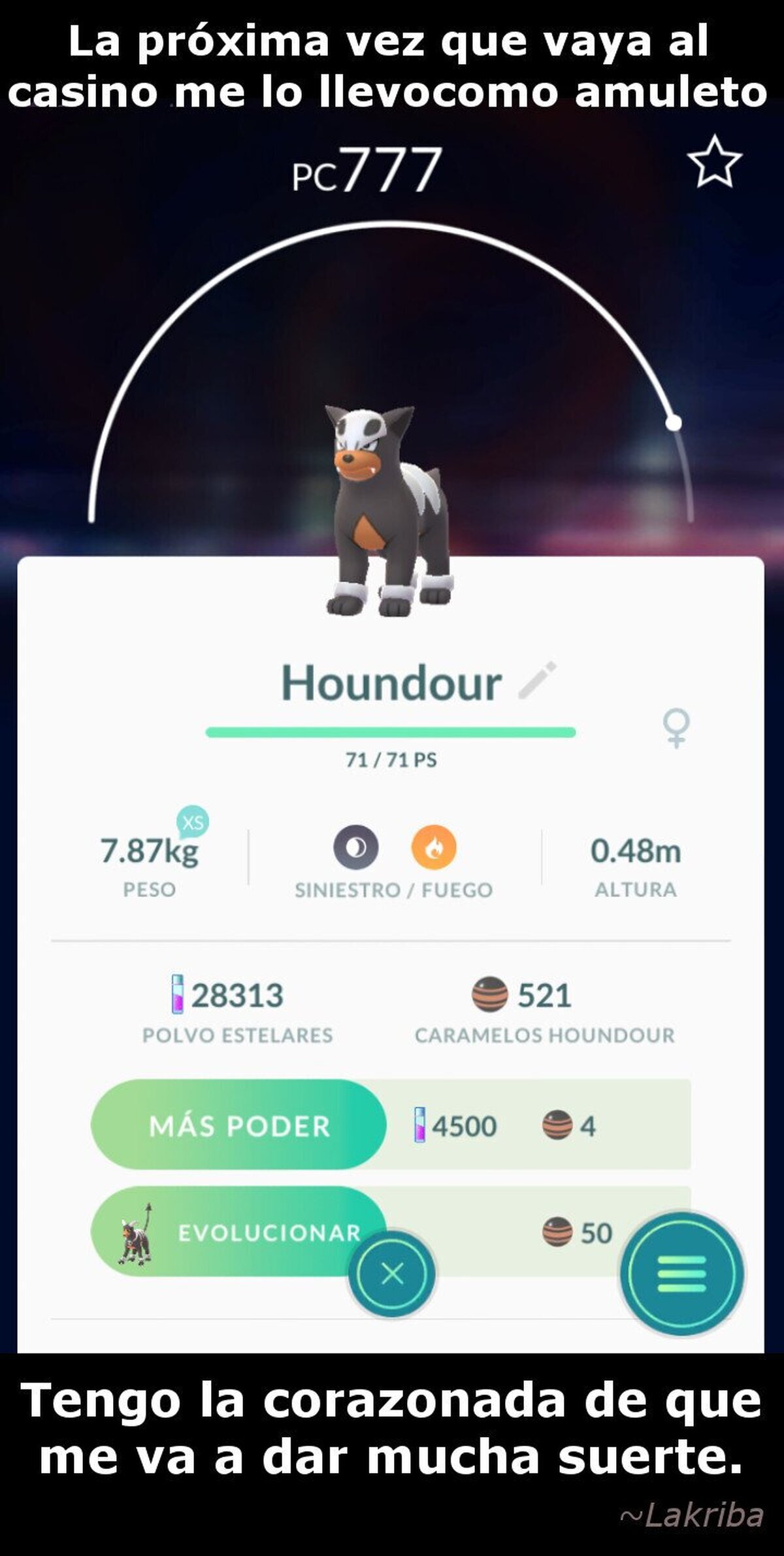 Numerito de la buena suerte