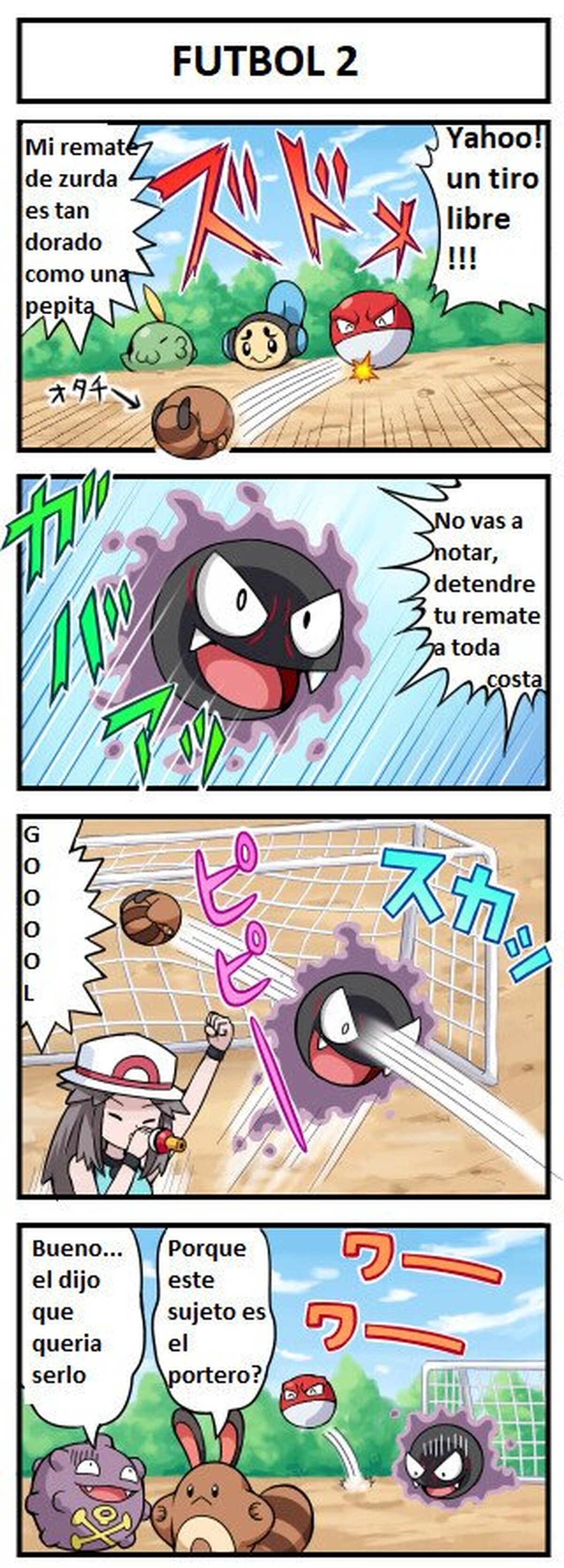 Si los pokemons jugasen un partido de futbol . Por pokemoa 