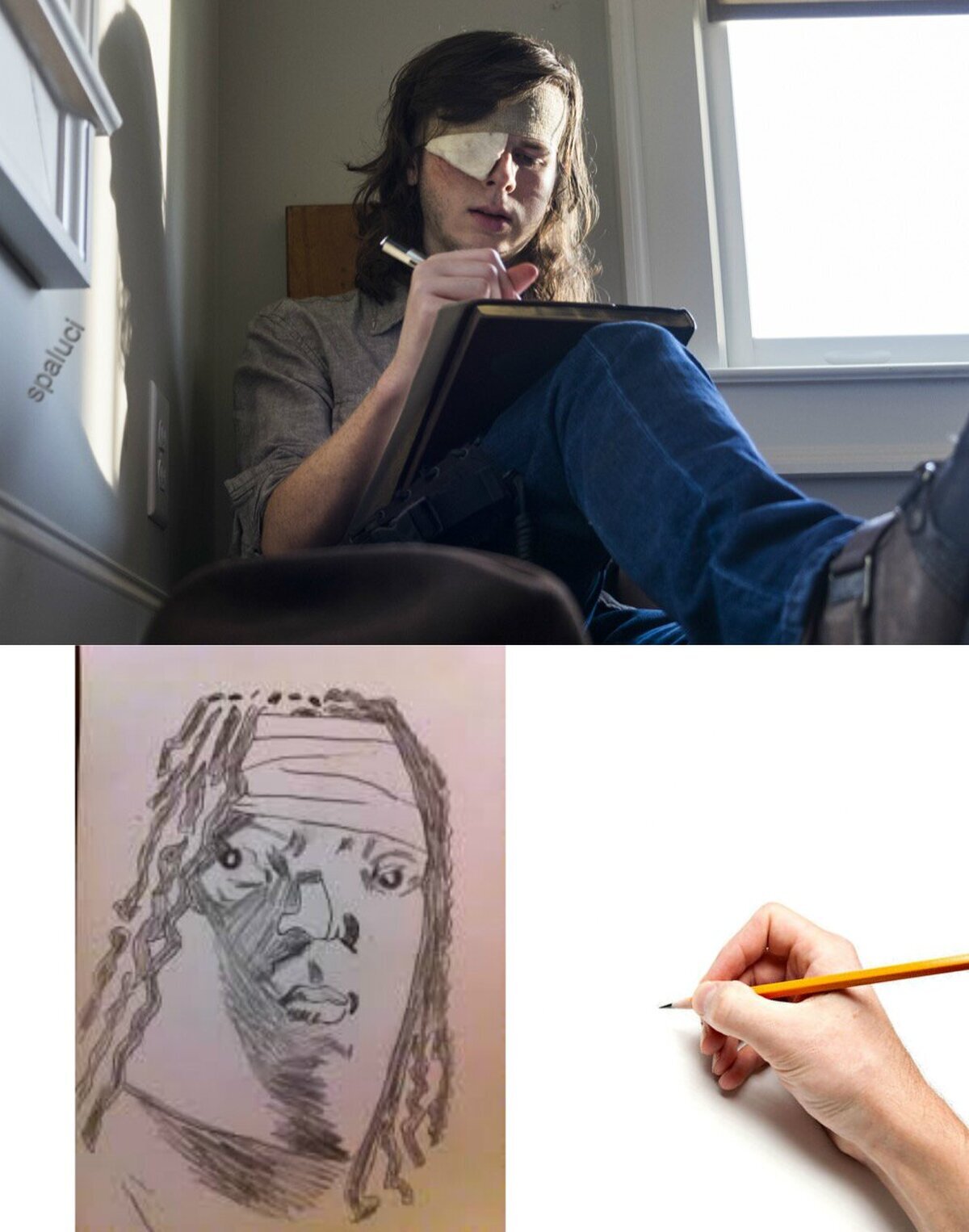 Carl tiene un increíble don para los dibujos