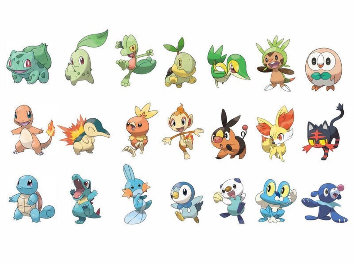 Top 10 Pokémon Iniciales elegidos por la Comunidad de Vrutal