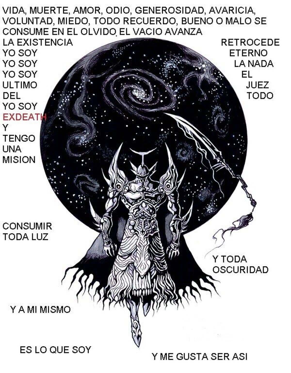 La carta de presentacion de Exdeath