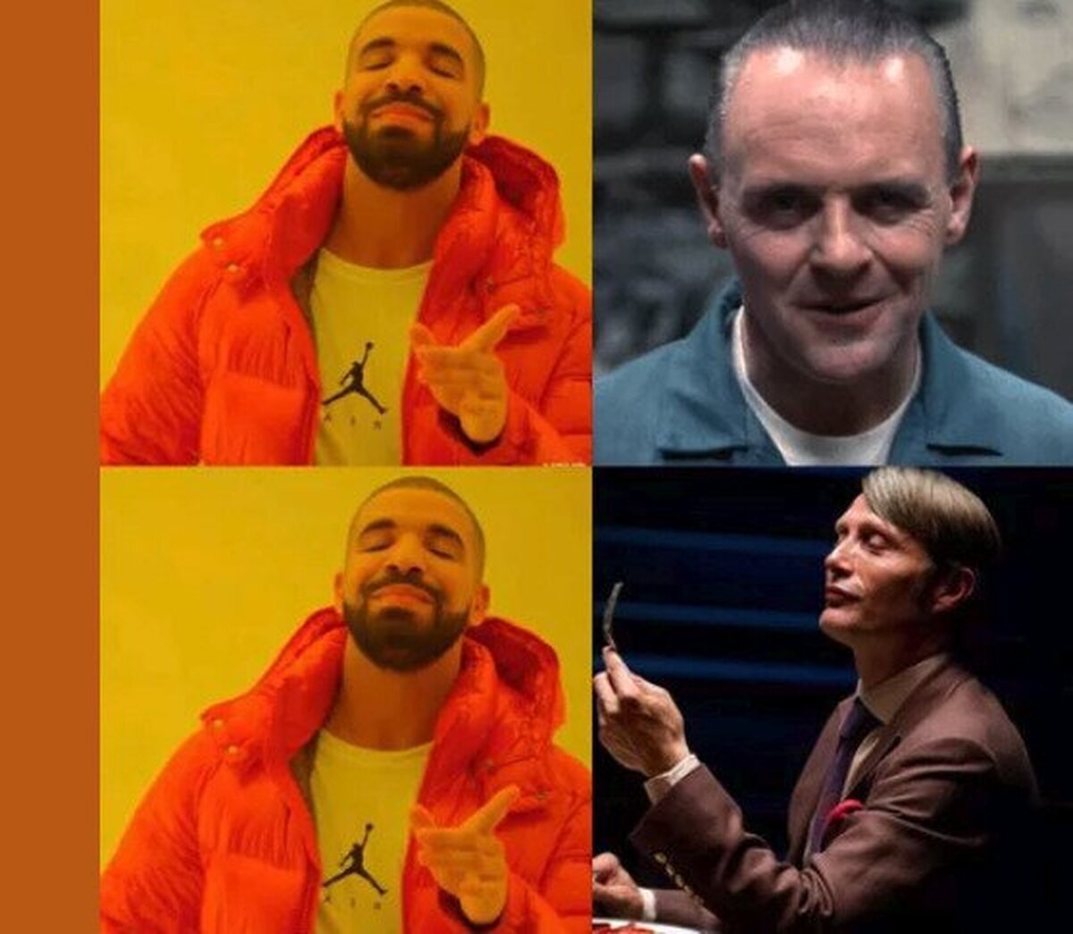 Los dos hacen una excelente interpretación de Hannibal