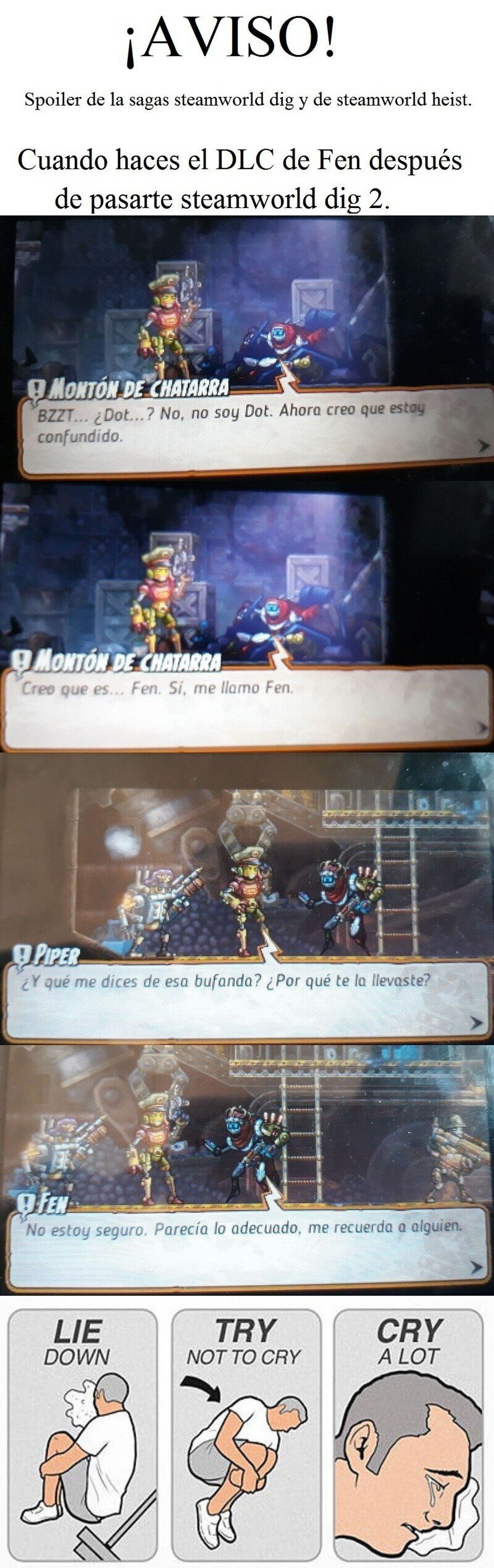 Cuando te pasas SteamWorld dog 2 y decides empezar la saga. 