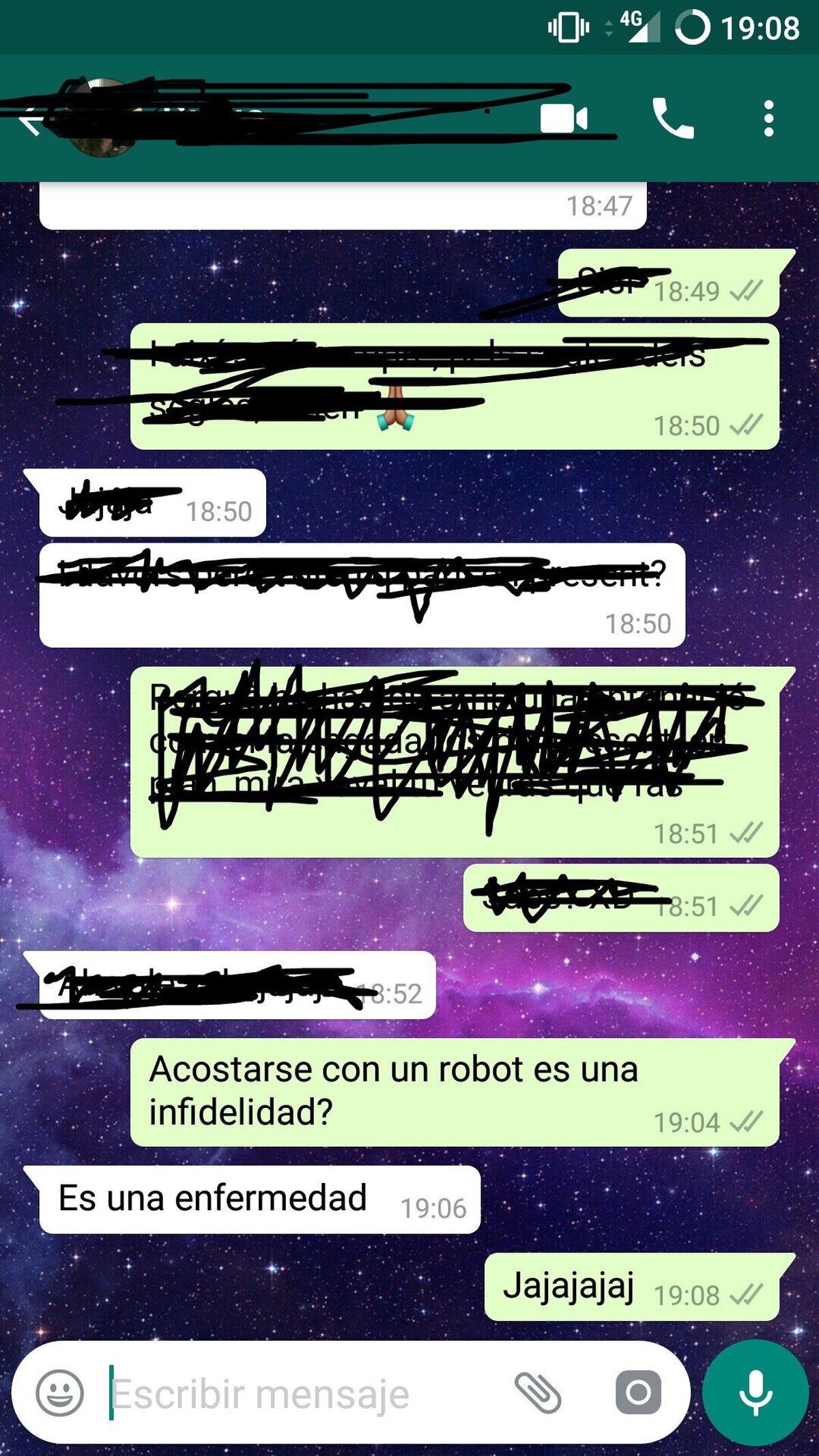 Probando el eslogan de Westworld con mi novia
