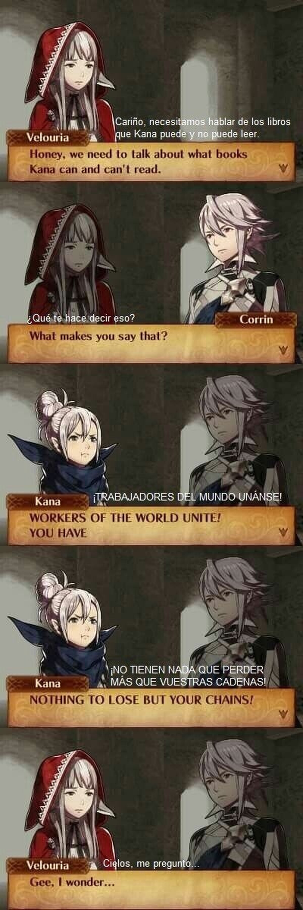 Seguro el libro lo obtuvo de Xander