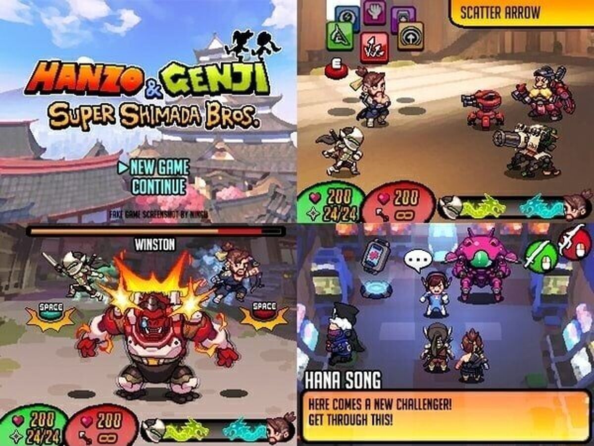 Overwatch al estilo de la saga Mario & Luigui