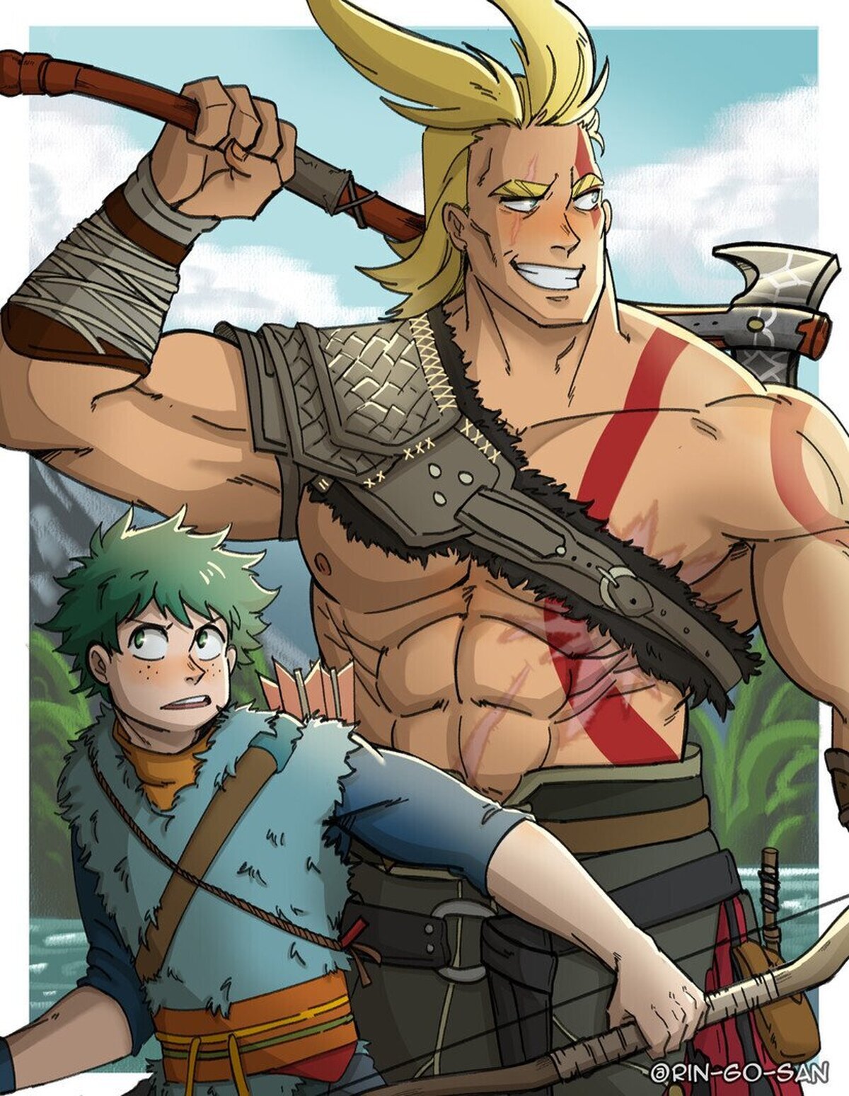 Dato curioso: El actor de voz de All Might le dio voz a Kratos en el doblaje japones de God of War