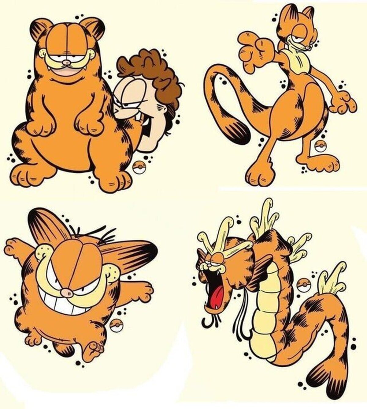 Lo que pasa cuando mezclas Garfield y Pokémon