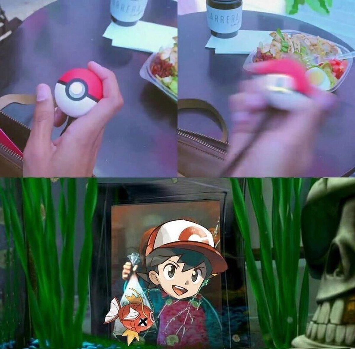 ¡Magikarp? ¡NO QUIERO QUE DUERMAS!