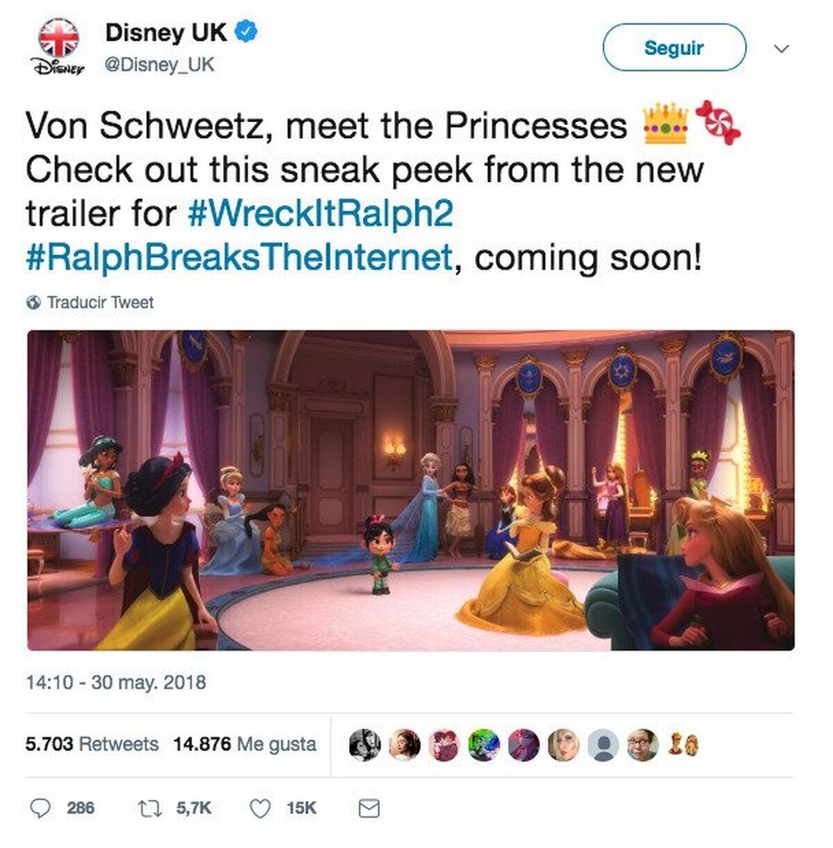 'Rompe Ralph 2': Vanellope conoce a las Princesas Disney