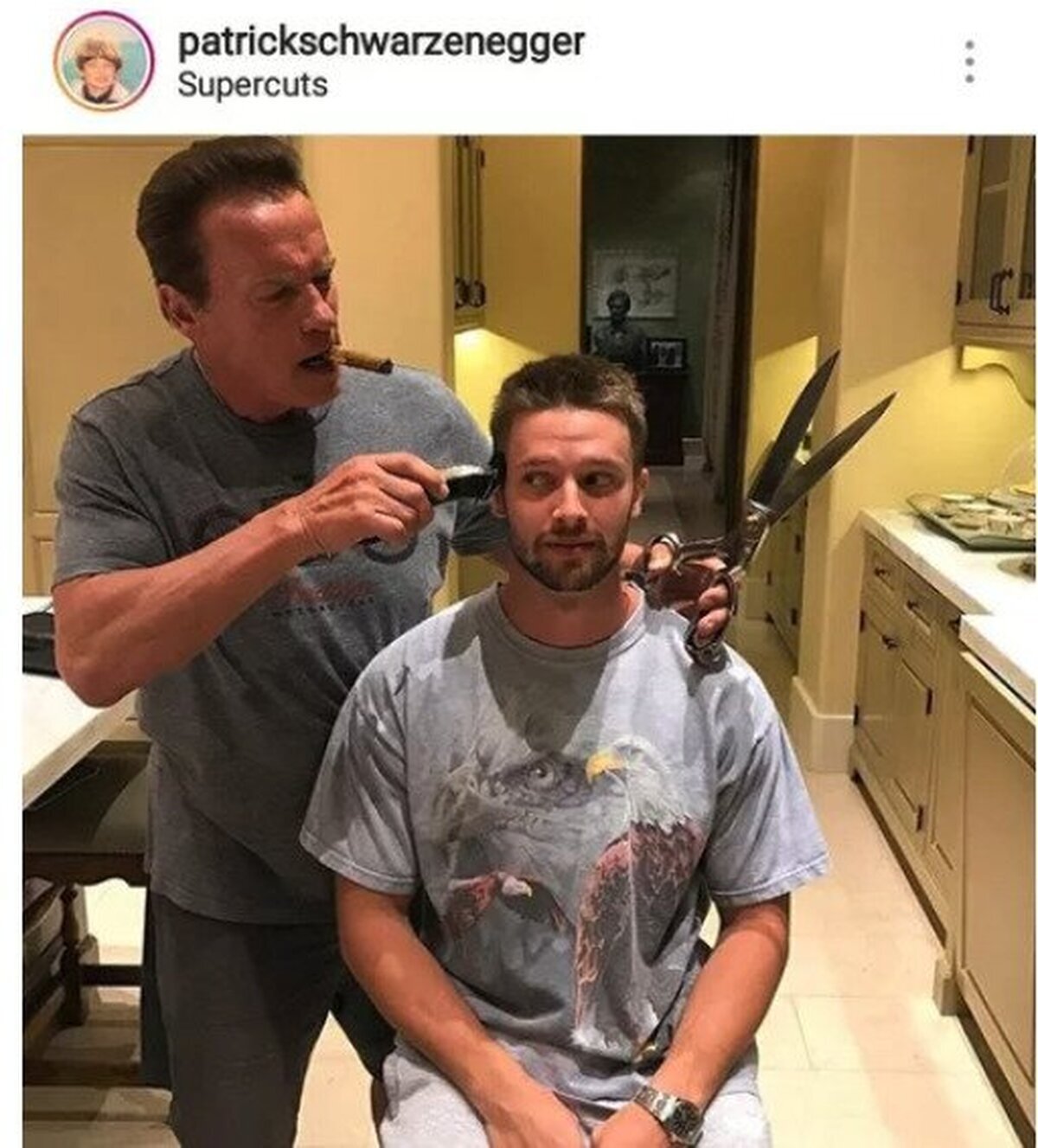 Así se cortan el pelo en casa de los Schwarzenegger