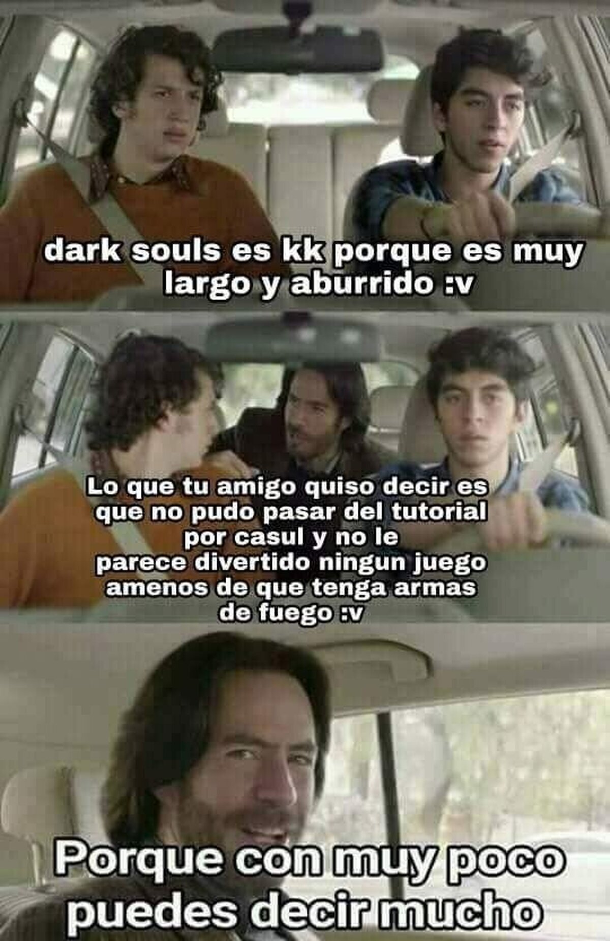 Es lo que yo entiendo cuando alguien critica a esa obra maestra.