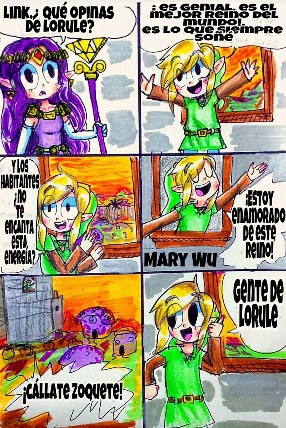 Link parece ser muy optimista en estas situaciones