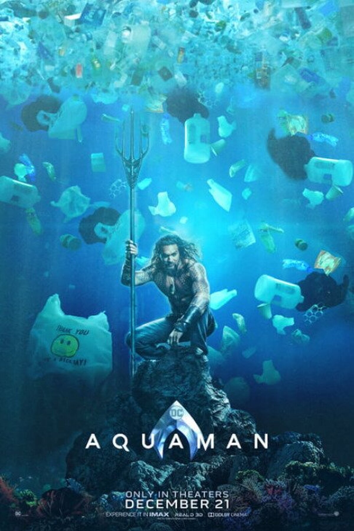 Así sería el poster de Aquaman si fuese realista