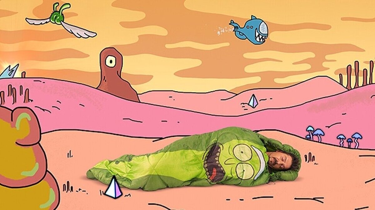¿Te gusta la acampada y Rick & Morty? ¡Llega el saco de dormir de Pickle Riiiiick!