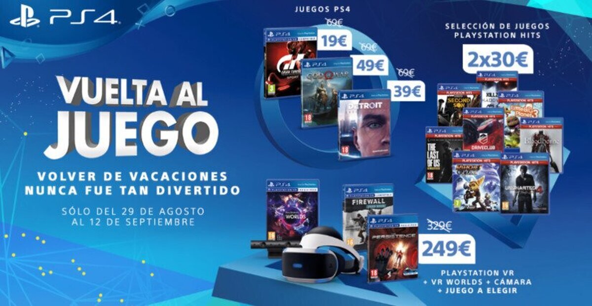 PlayStation pone en marcha la promoción ‘Vuelta al Juego’ con importantes ofertas