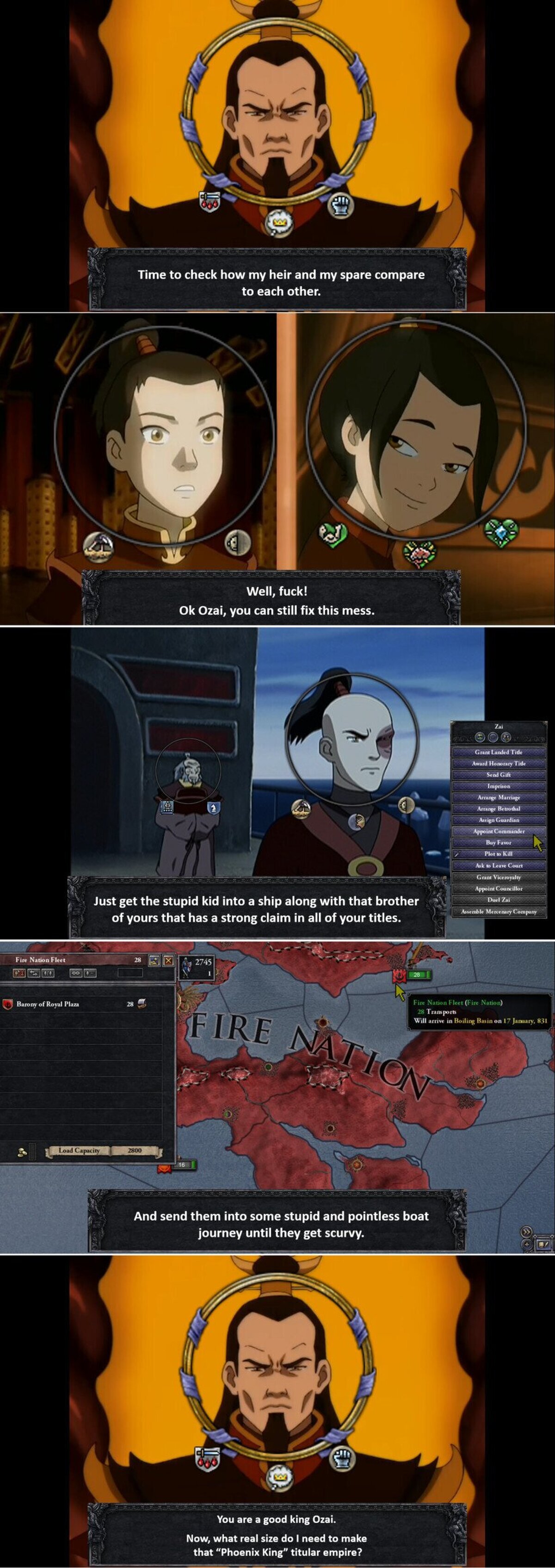 Ozai jugando al Ck2