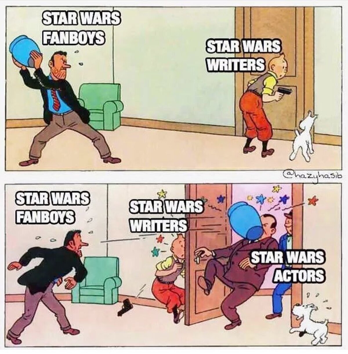 El problema con los fanboys de Star Wars y otras sagas...