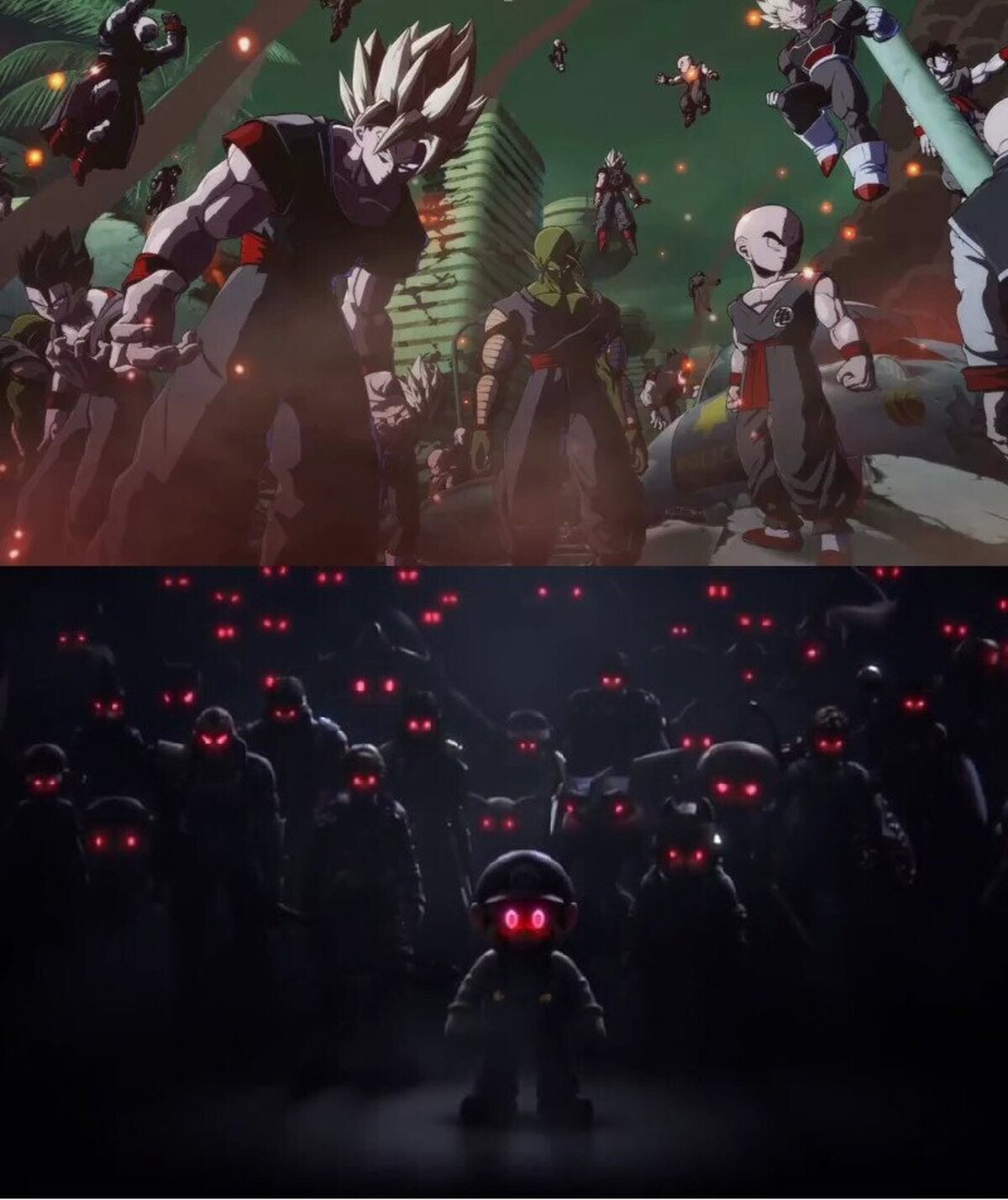 Bueno Brawl hizo antes lo de los clones malvados, pero igualmente se parece