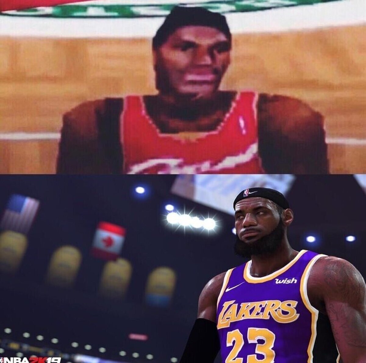 LeBron en 2k4 VS 2k19