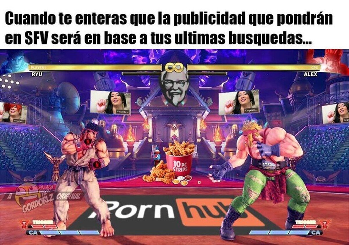 Hola mi amor, ¿Cómo estás? ¿Estás jugando SFV solo?