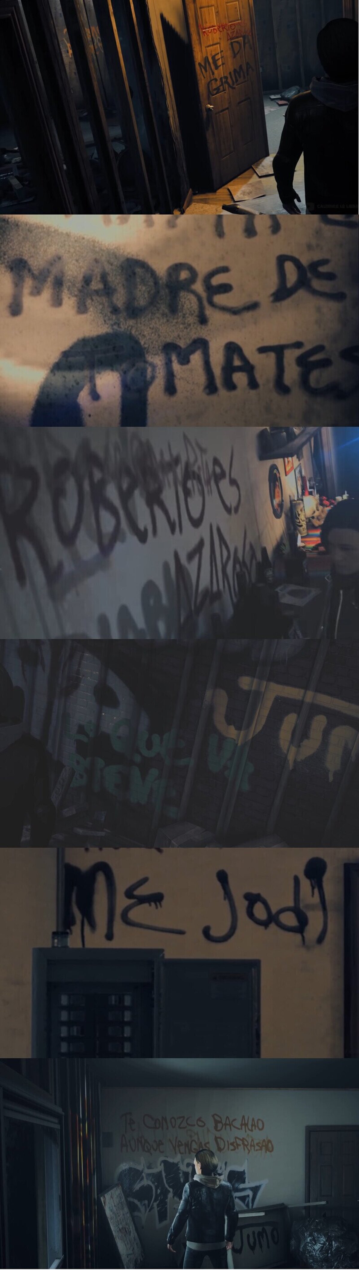 Las pintadas de The Quiet Man son... peculiares. Por Caliebre