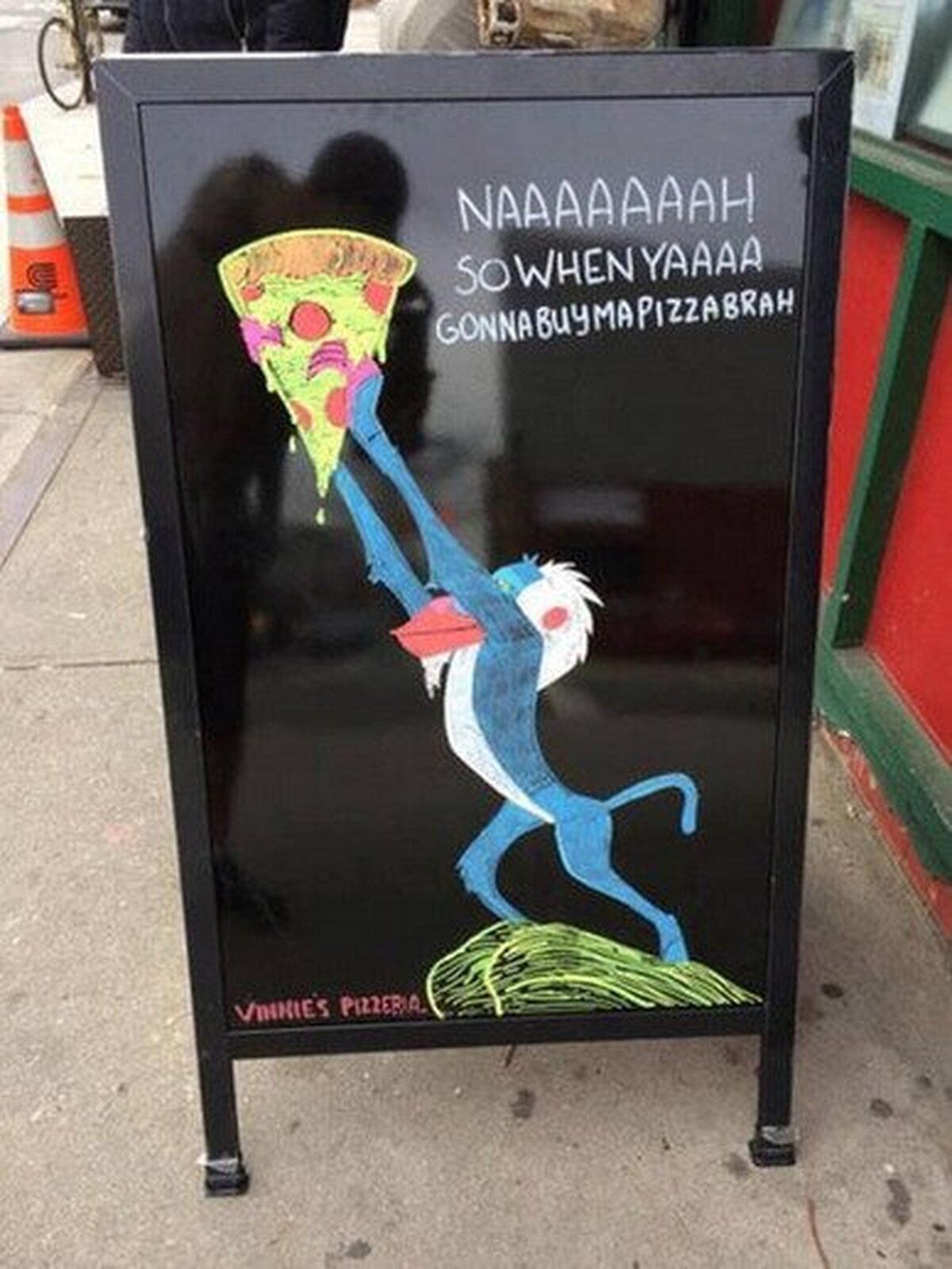 Bravo por el dueño de esta pizzería