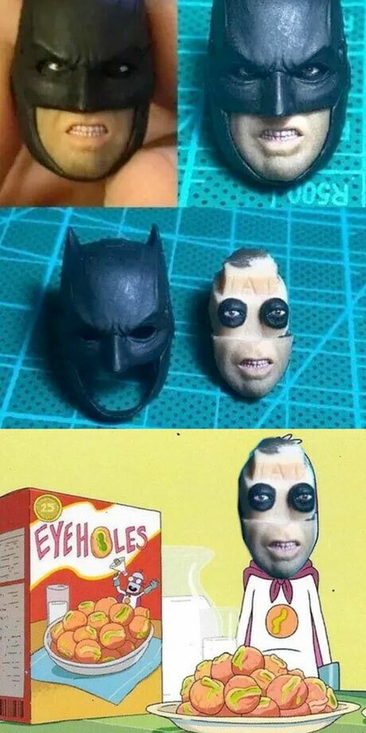 En qué momento le quité la careta a Batman...