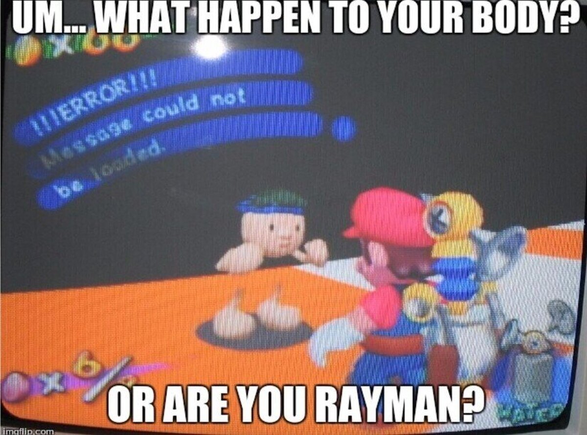 Rayman se coló en Mario sunshine