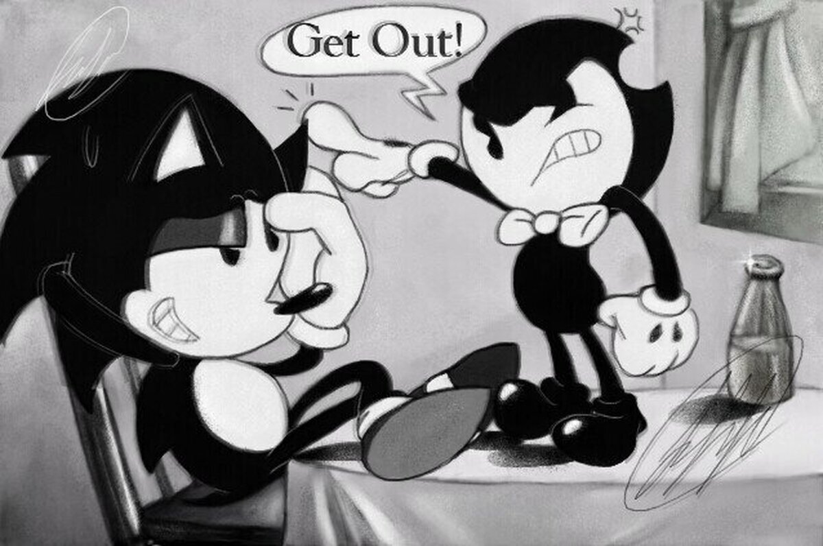 A Bendy no le gusta su nuevo compañero de cuarto, por fnafmangl