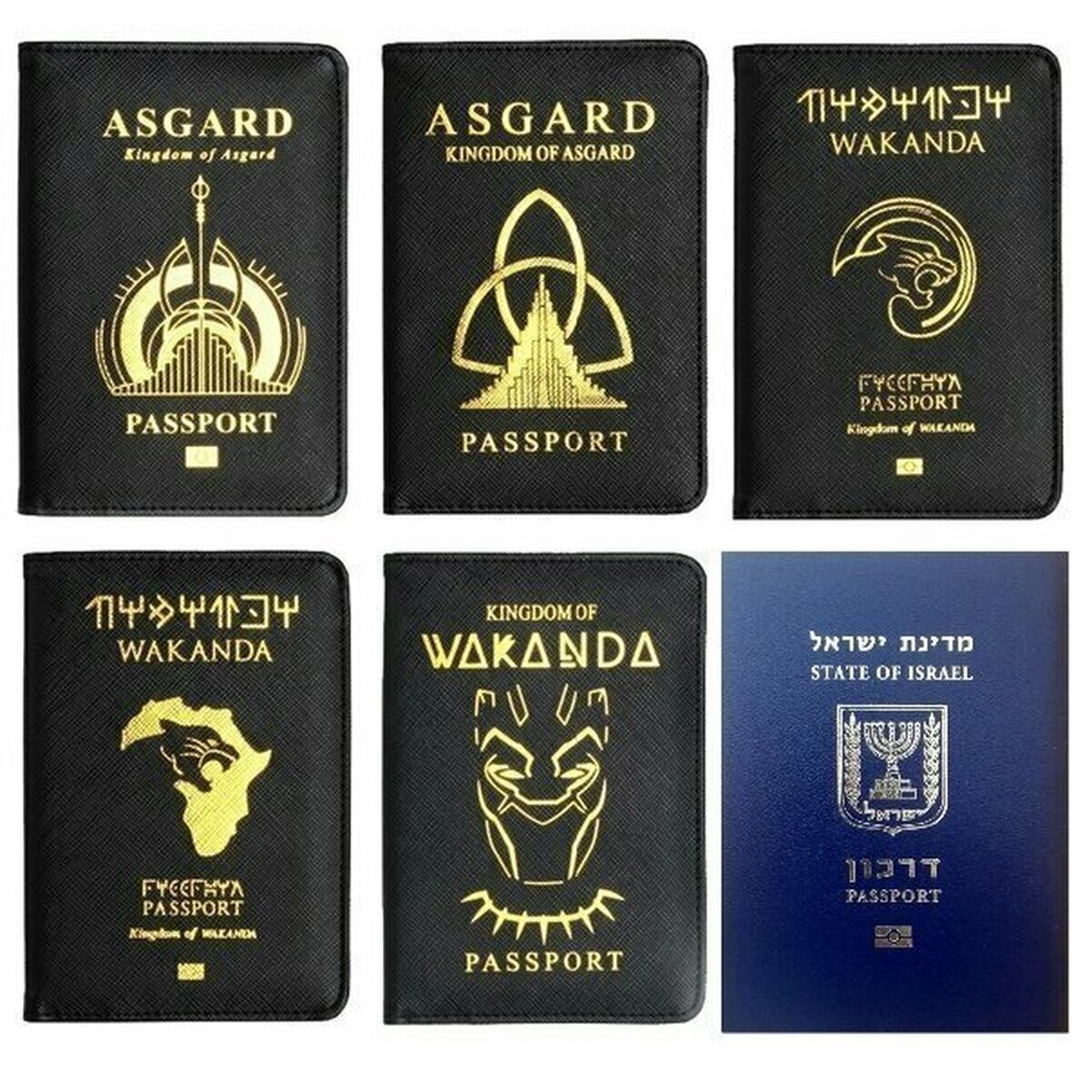 Pasaportes inventados de lugares ficticios