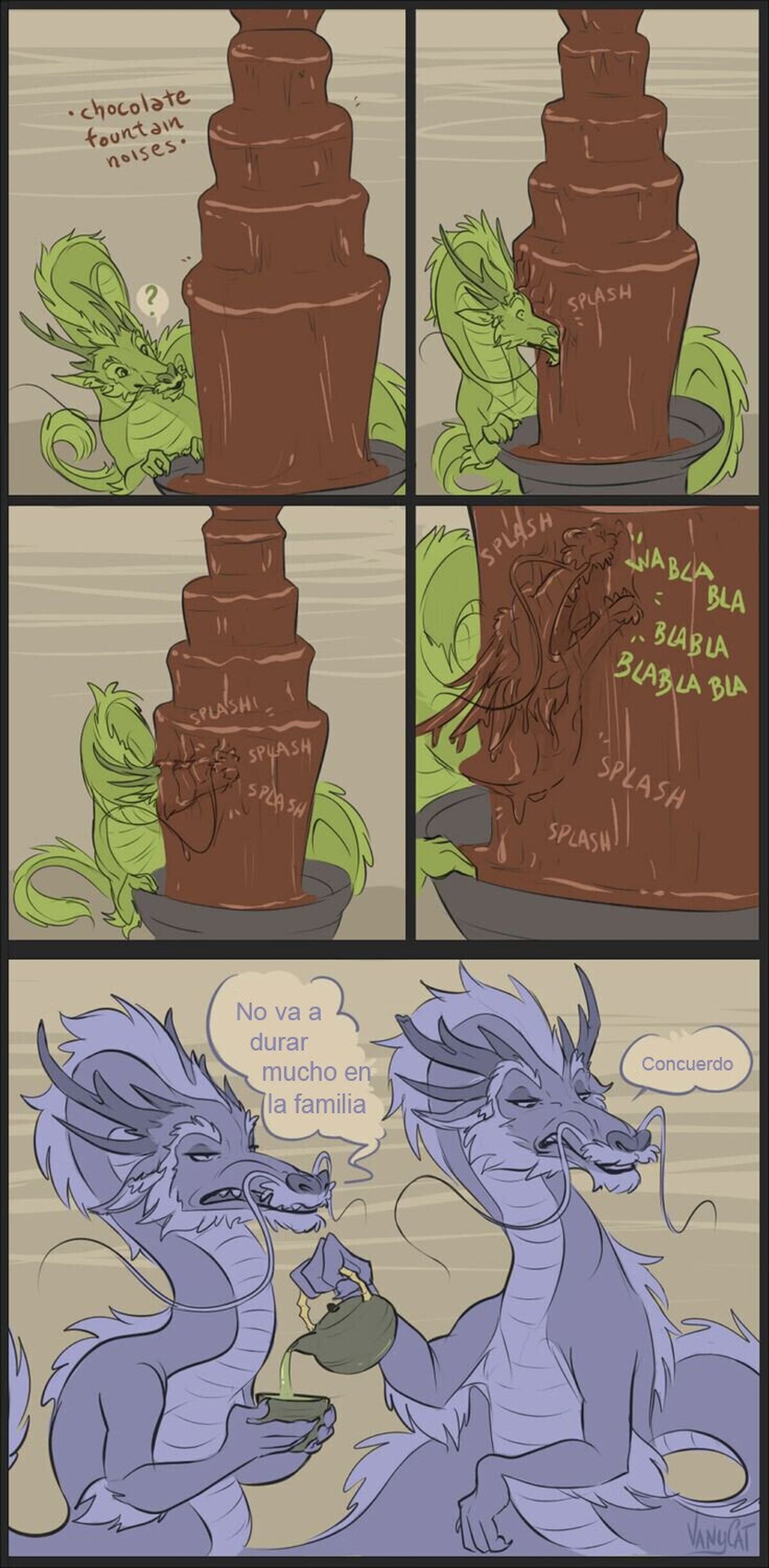 El chocolate también le hace daño a los dragones