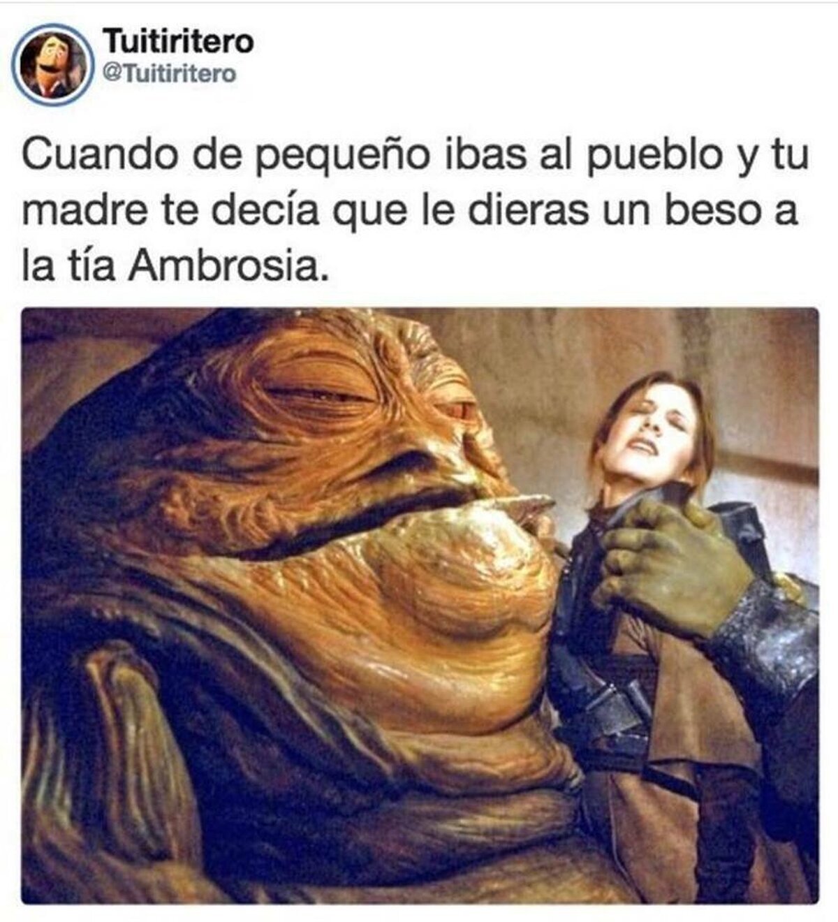 A ella no...