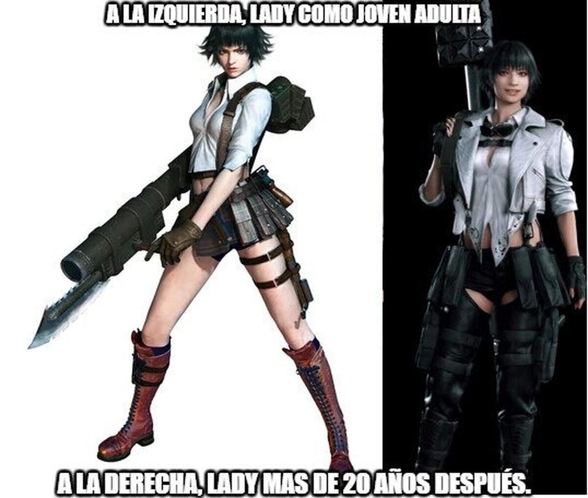 No es un híbrido como Dante, ni un humano artificial como Trish, pero Lady no conoce el significado 