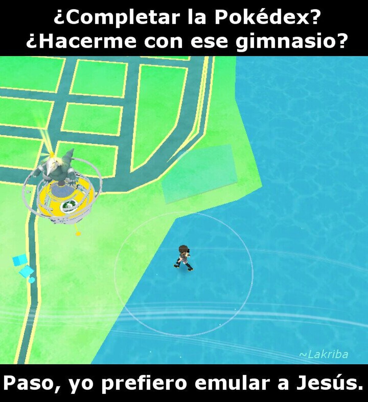 Realmente aquí lo raro en que no me salga un charmander en medio del agua