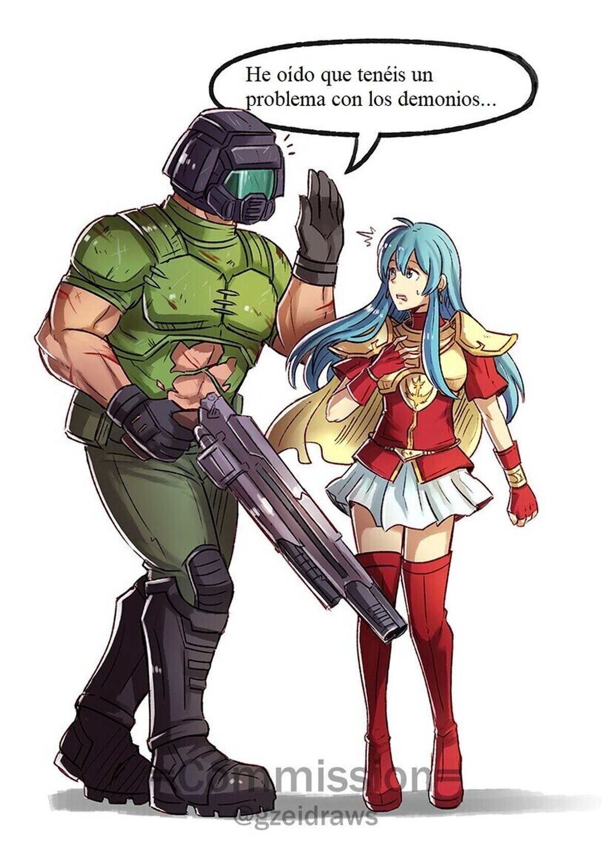 La batalla final va a ser muy diferente esta vez. Ppr gzeidraws 