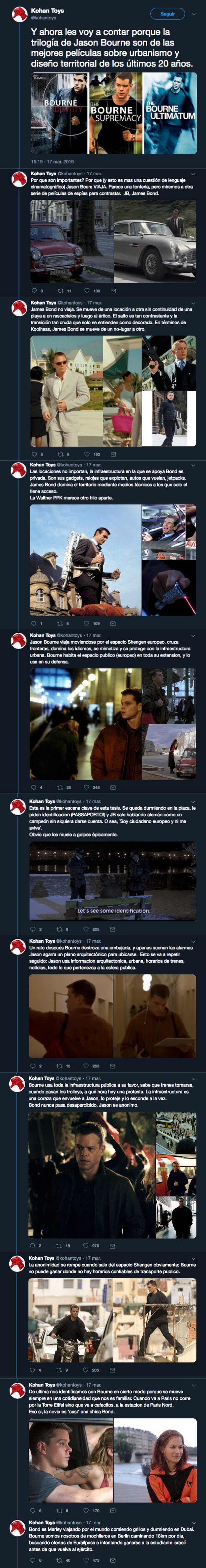 ¿Por qué Jason Bourne es una de las mejores películas sobre urbanismo de los últimos 20 años