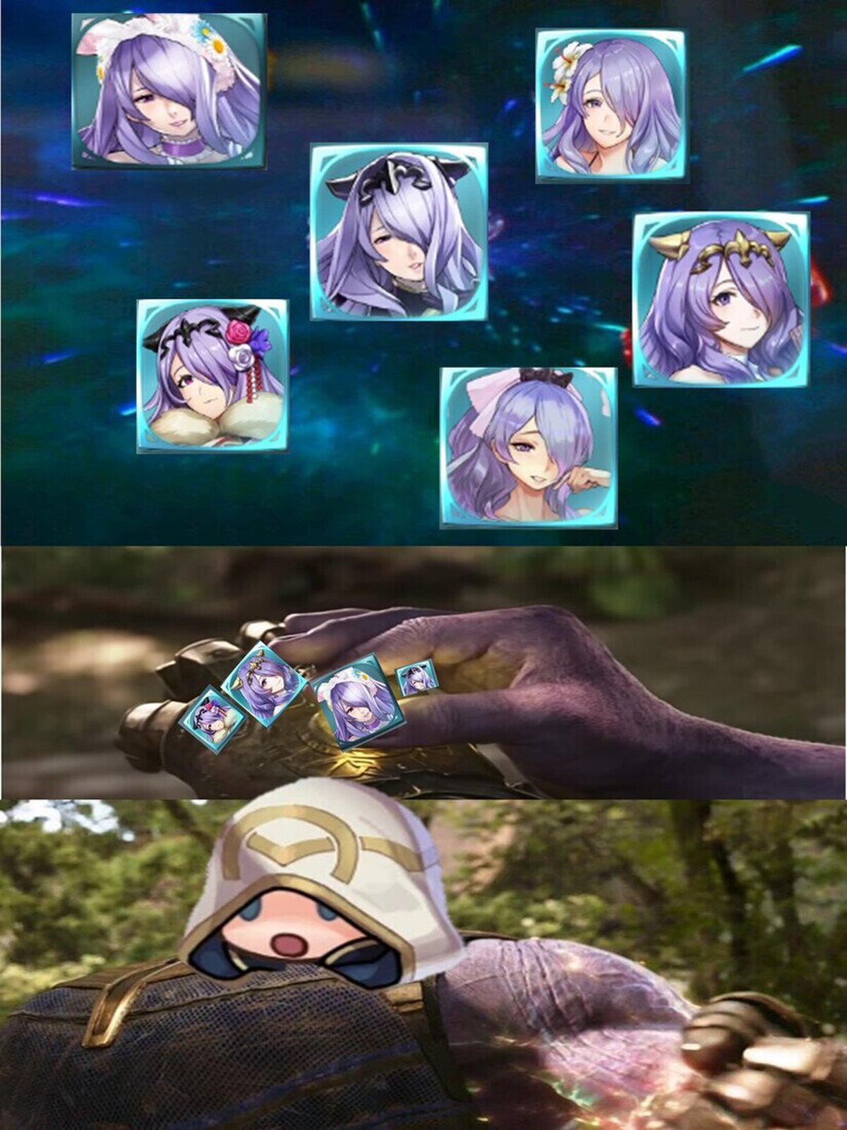 Con un solo chasquido... Convertiré a la mitad de FEH en Camillas...