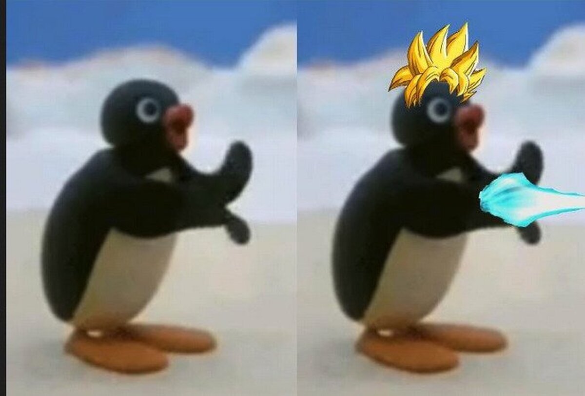 Pingu tambiénm es fan de Dragon Ball