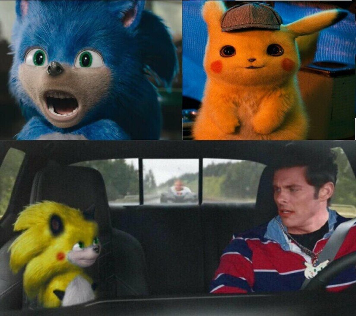 Una peli de sonic y una de pikachu el mismo año...Chris chan debe estar feliz