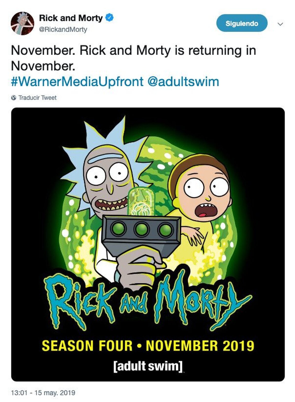 ¡M-m-m-morty! ¡Nos vemos en nov-v-v-v-iembre! 