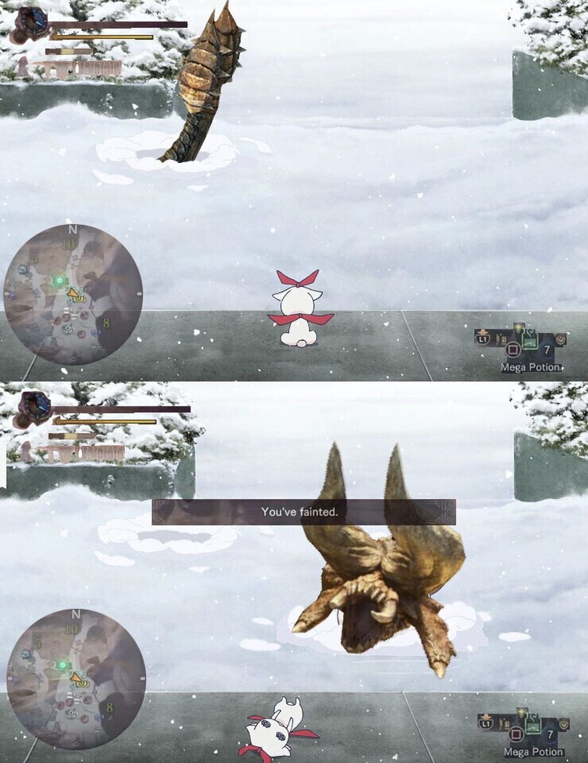 La primera vez que te enfrentas a un Diablos en MHW