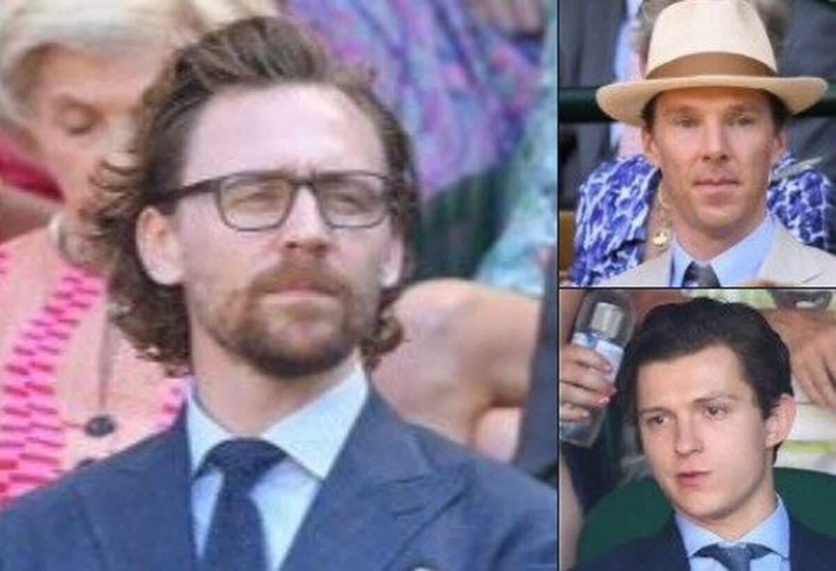 Loki, Dr.Strange y Peter Parker viendo la final del Wimbledon