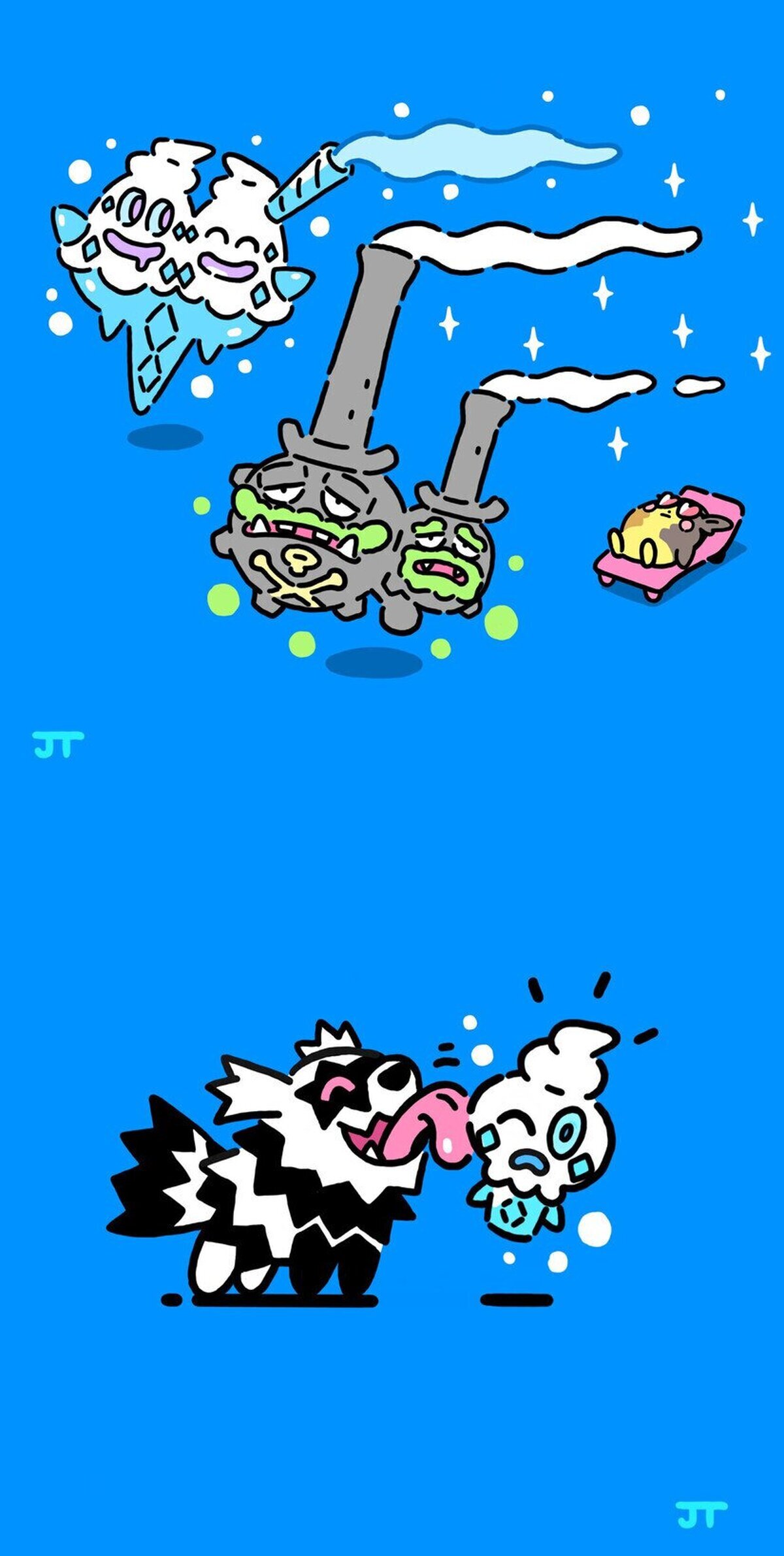 James Turner (director artístico de Pokémon) compartía estas ilustraciones tras el anuncio del miérc