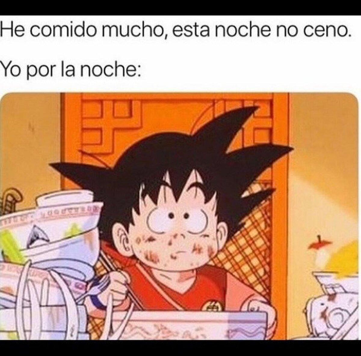 Sabes que siempre acabas cenando