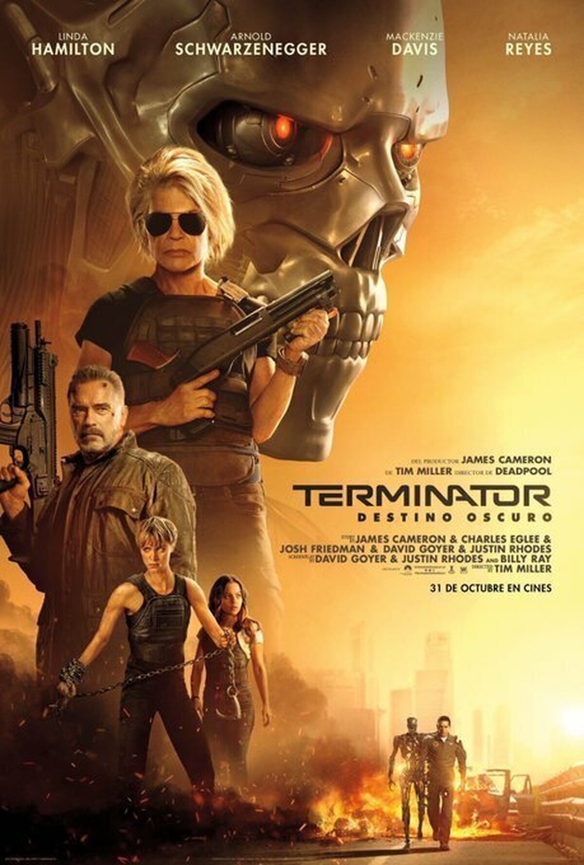 Póster de Terminator Destino Oscuro.  31 de Octubre en cines.