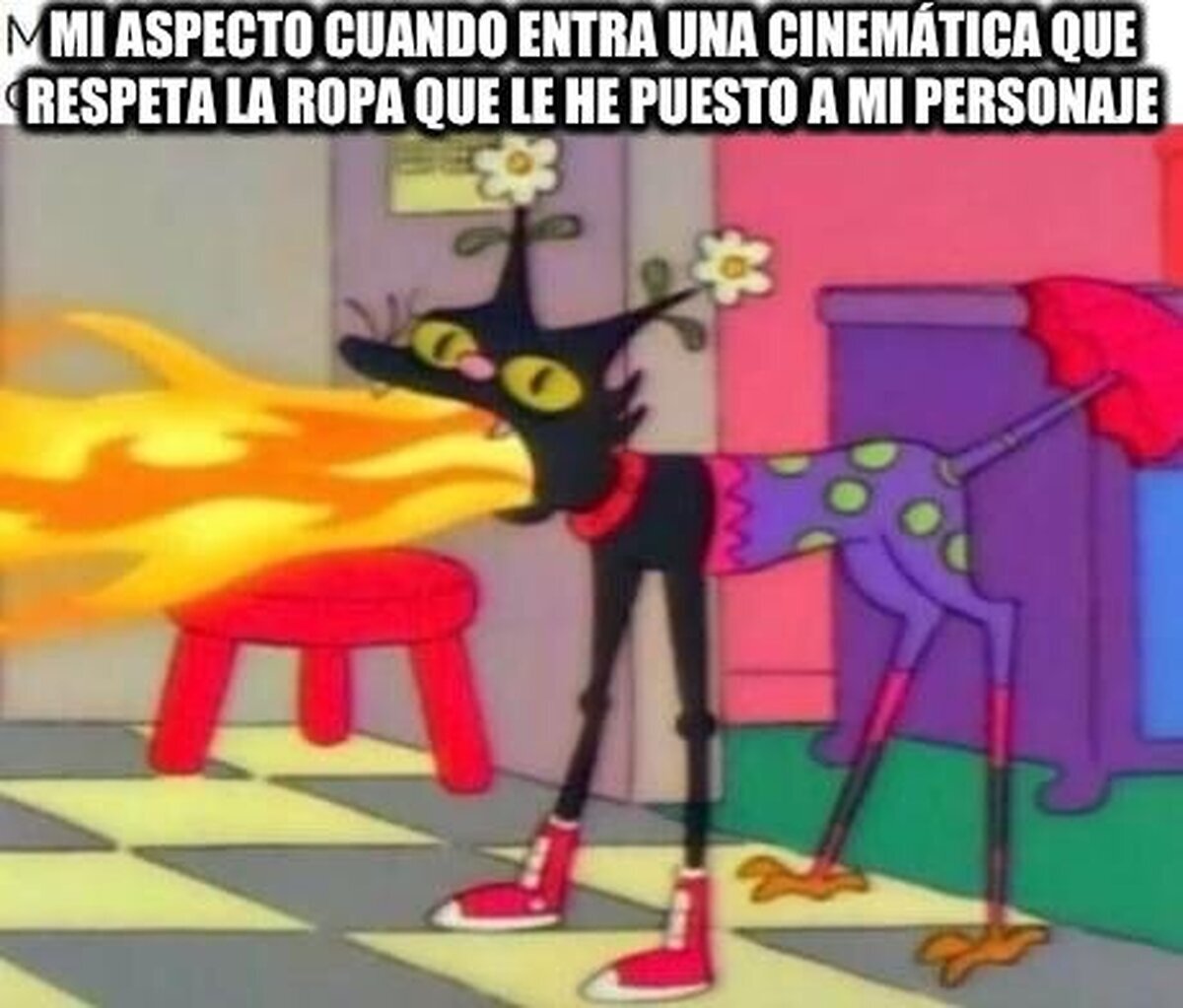 Cuando tu personaje customizado sale en una cinemática 