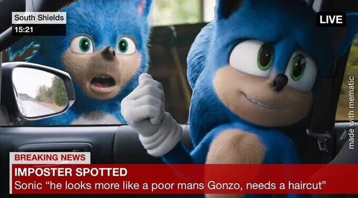 En noticias recientes: Sonic encontró otro impostor suyo.