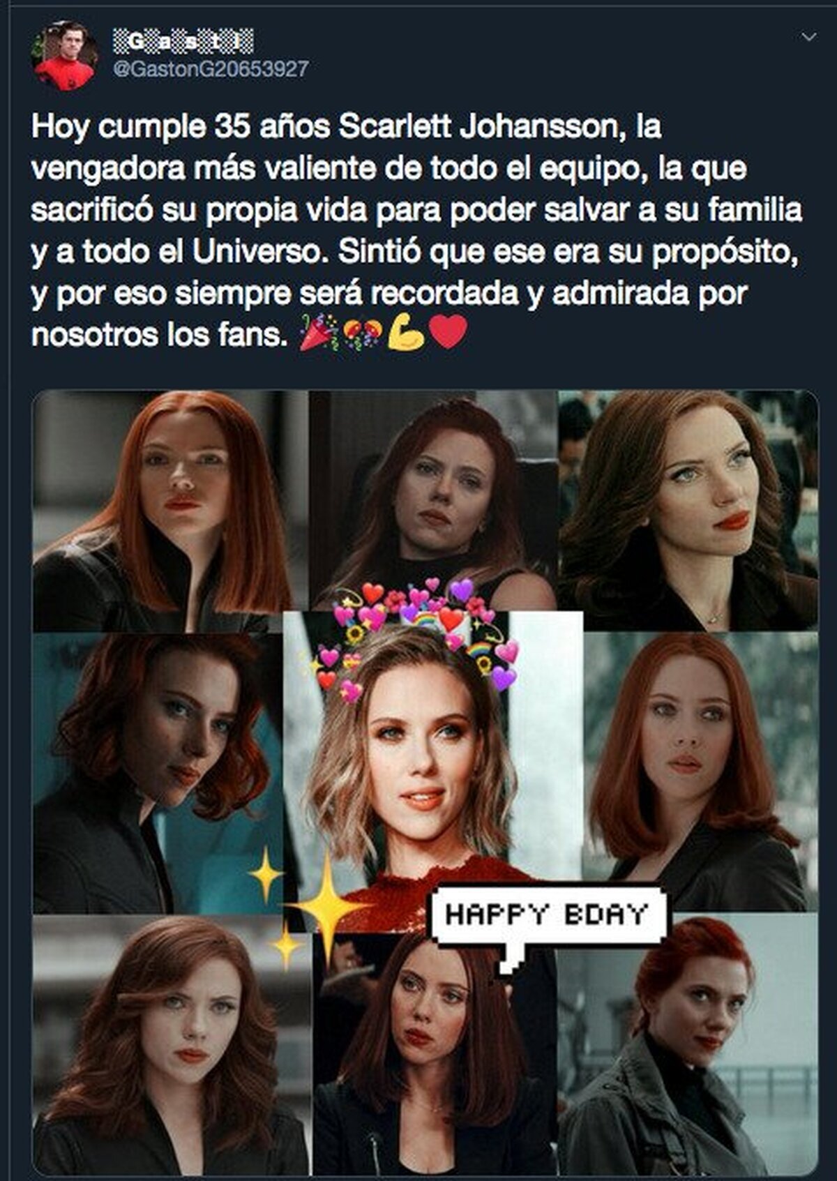 Felicidades a Scarlett Johansson que hoy cumple 35 años