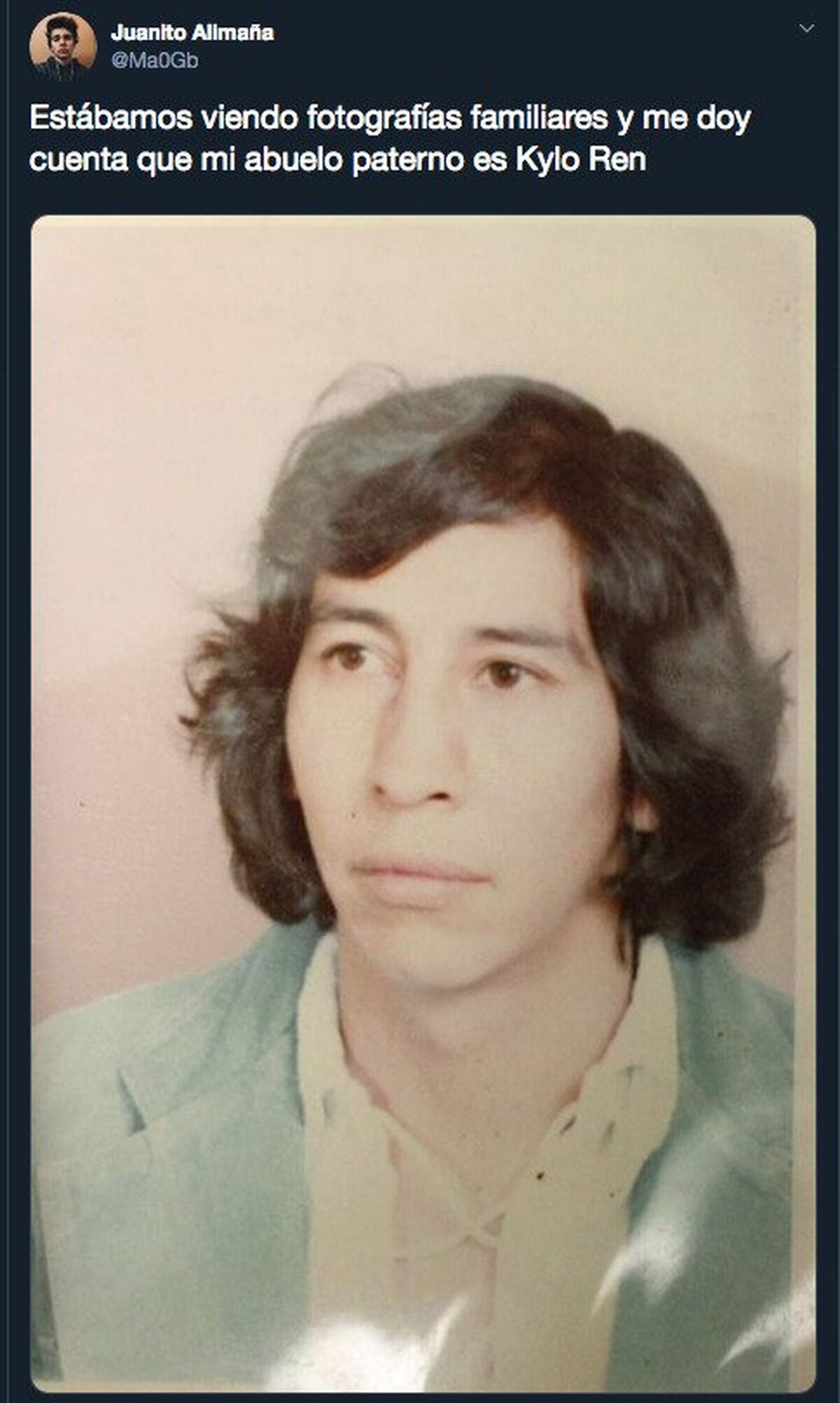 Kylo Ren es el abuelo de todos en twitter